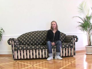 Blonde Teen Bridget K Gets Her Mouth and Snatch Deep Dicked!