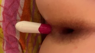 Anal pounding with toys!!