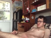 Preview 2 of Horny bisexual guy masturbating 😏