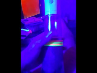 Pumping Blue Light Glow Cockrings Verbal #2