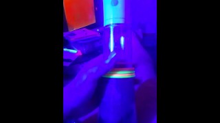 blauw licht glow cockrings verbaal pompen #2