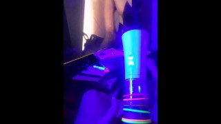 pumping dick blue light glow cockrings #3