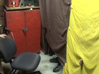 two dicks one mouth, business as usual, garage, double penetration