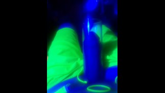 pumped dick blue light yellow shorts cockring #3