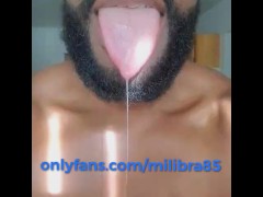 Sloppy wet tongue 