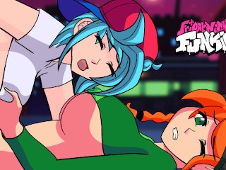 Friday Night Funkin Анимация GenderSwap Pico и Boyfriend Интенсивный секс на сцене