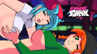 Friday Night Funkin Animazione GenderSwap Pico e Boyfriend Fare Sesso Intenso sul Palco