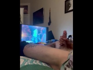 Jacking off to a video of me getting head