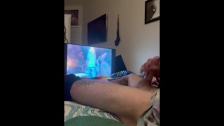 Jacking off to a video of me getting head