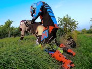 Preview 3 of Outdoor Fuck with my BF in Fox MX Gear