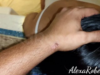 Sex with cute girl in the bathtub. Wet shirt seduction and coquetry and arich blowjob.