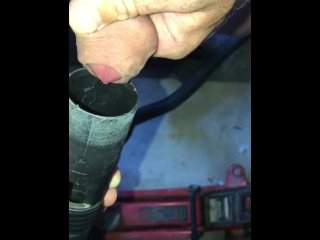 suck cum out of cock, vacuum cleaner, solo male, shop vac
