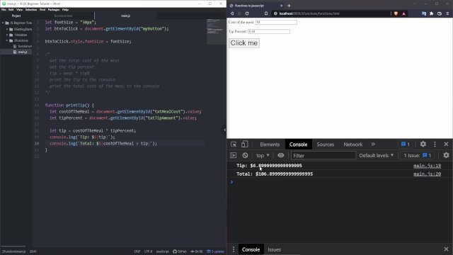 Javascript - Functions