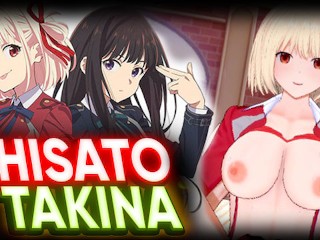Chisato x Takina Lyrcoris Recoil リコリス・リコイル Hentai JOI | Gamer Girl Anime Cute Waifus R34 Rule34 SEX