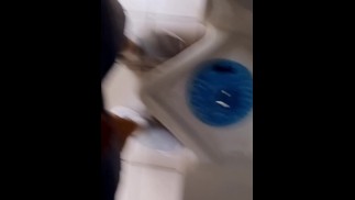 肖恩在游乐园男士房间里撒尿
