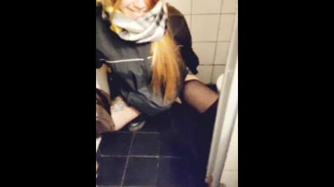 Nasty girl does a mess with pee after party