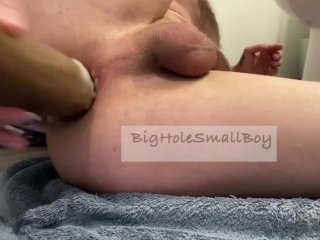 Bigger End Of The Black Double Sided Black Cock Destroys My Asshole