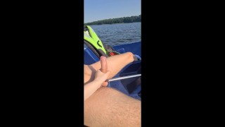 RISKY PUBLIC HANDJOB WITH A STRANGER IN A BOAT ON THE NETHERLANDS BUSY LAKE! (Full Video)