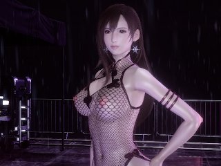 final fantasy tifa, sexy dress, big tits, sexy hot dance