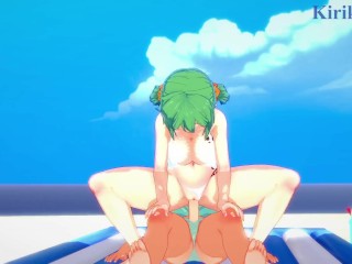 Hikage and Yomi have intense futanari sex on the beach. - Senran Kagura Hentai