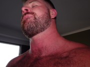 Preview 6 of Hairy Hunk Rides Big Cut Cock Cowgirl