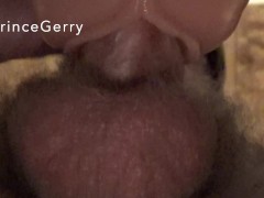 Dirty talking Daddy pounds his fat cock balls deep in his babygirl, in a close up view