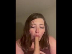White trash Bbw smoking and sucking dildo  onlyfans - ashleylynn1323