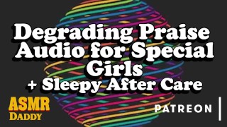 Vernederende lof audio voor speciale meiden + nazorg
