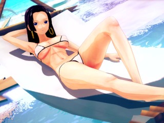 与蟒蛇汉考克和她的色情身体😍海贼王无尽发生性关系