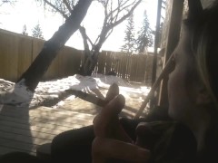 Smoking Ciggy Outside