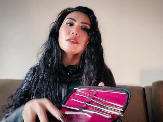 ASMR 🖤 LEATHER GLOVES & DRESS🖤