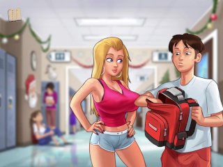 adult visual novel, pc gameplay, redhead, redhead big tits
