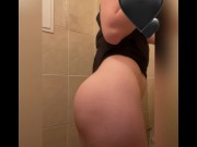 Preview 3 of I PLAY WITH MY JUICY ASS IN PUBLIC TOILET AGAIN☺️