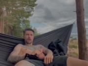 Preview 4 of Juicy masturbation on the beach in a hammock 🔥💦🌞