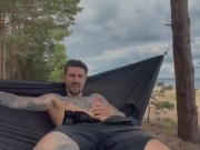 Preview 6 of Juicy masturbation on the beach in a hammock 🔥💦🌞