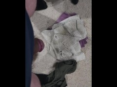 Pissing on a towel in my room