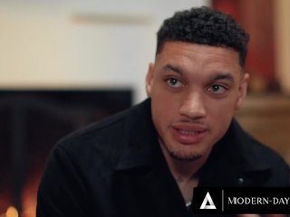 MODERN-DAY SINS - Tiny Slut's FIRST INTERRACIAL DOUBLE PENETRATION THREESOME! BIG ASS CUM BLASTS! screenshot number 2