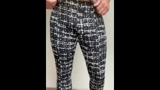 Roupa de leggings crossdresser hoje homem em leggings