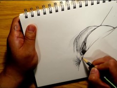 Waiting for you cock pussy drawing