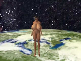 giantess, fetish, breast expansion, animation
