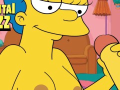 The simpsons porn milf Marge handjob