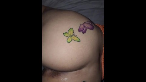 Butterfly tatuaje culo