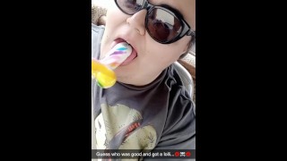 Good girls get lollipops