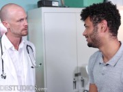 Preview 1 of FamilyCreep - Paging Dr Stepdad.MONSTER Cock Twink Stepson Needs Blowjob Stat - Jordan Pax , Jacob L