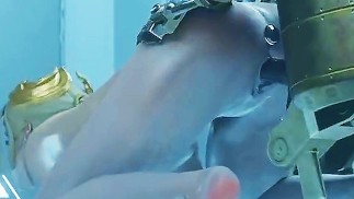 YORHA COMMANDER IS USING HARD COCK ROBOTS FOR INFINITE TIGHT PUSSY FUCKING
