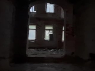Warming up in an abandoned building 🙌🔥