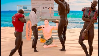 The Day you went to the Beach and became the BBC FUCKTOY