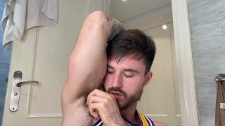 Macrophilia - armpit slave to gym bully