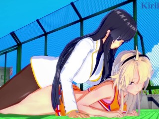 Ellen Kohagura and Ikaruga have Intense Futanari Sex - Katana Maidens & Senran Kagura Hentai