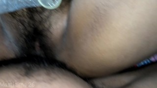 Remove condom with my girlfriend and cum deep inside her, romantic sex